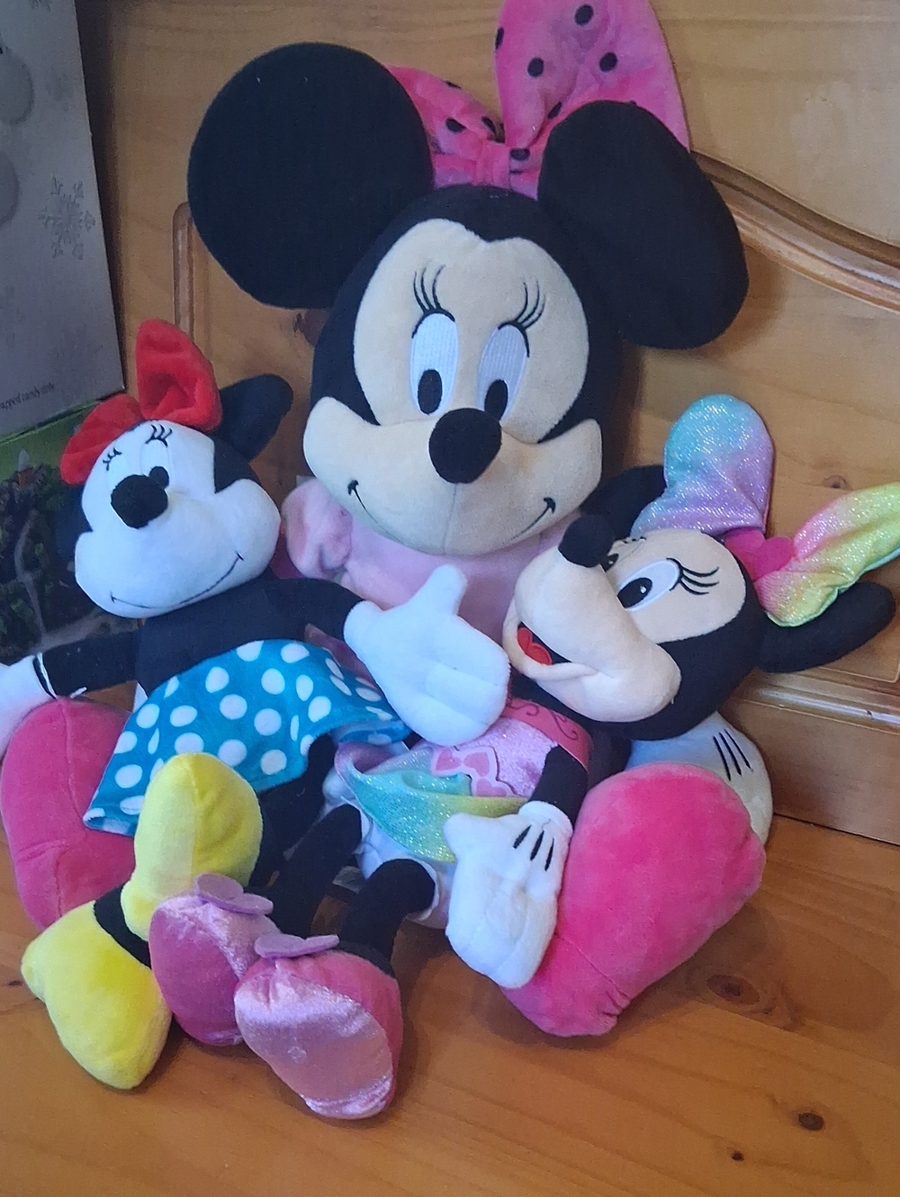 Disney Minnie Mouse Plush Trio - Pink & Black